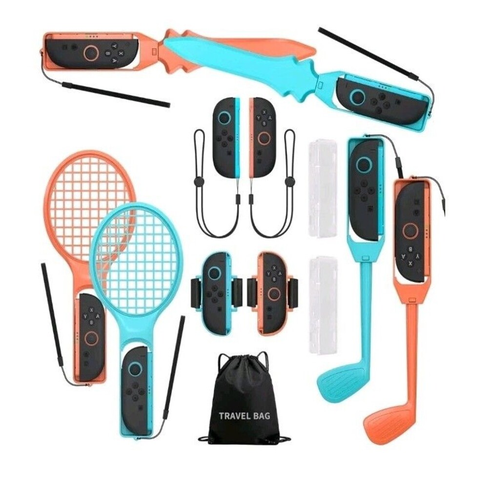13 in 1 Sports Accessories Bundle Compatible with Nintendo Switch 2, Family...